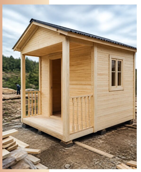 Изготовление и аренда деревянных дачных домиков в Клинцах